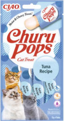 CIAO Recompensă pentru pisici CIAO Churu Pops cu ton fără cereale, gluten, lactoză și zahăr 4x15 g (EU711)
