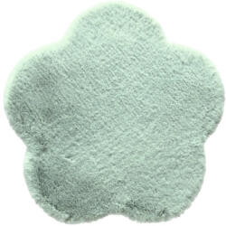 SoleVito Covor pufos Solevito Romance model floare verde eucalipt Ø 60 cm (MO01-44 EUCALYPTUS 60X60CM) Covor