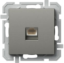 TEM Priză date RJ45 simplă TEM Logiq CAT5e, gri titan (TEM-KQ37TIXO-U)
