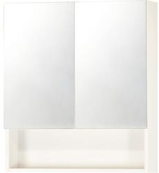 Savini Dulap baie cu oglindă 62x81 cm PAL alb 2 uşi (933/EL)