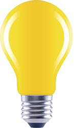 Flair Bec galben LED Flair E27 4W, glob A60, durată viață 15.000 h (A60 YELLOW_E27_4W)