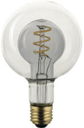 Flair Bec vintage LED Flair E27 4W, glob G95 clar, durată viață 15.000 h (DUAL BULB G95 SMOKE)