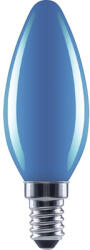 Flair Bec albastru LED Flair E14 2W, glob lumânare, durată viață 15.000 h (C35_BLUE_2W_E14)