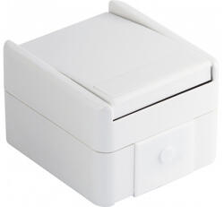 TEM Întrerupător simplu TEM Fontana IP44 alb, montaj aplicat (TEM-SF10PW-U)