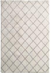 SoleVito Covor Shaggy Solevito romburi ivory 140x200 cm (ALBERTO AB03-21 IVORY- SILVER 140X2) Covor