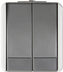 TEM Buton cu revenire TEM Fontana IP44, montaj aplicat, gri (TEM-SF51GY-U)