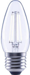 Flair Bec LED variabil Flair E27 4W 470 lumeni, glob clar lumânare, lumină neutră (C35 CLEAR_E27_4W_470LM_DIM_4000K_CR)