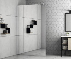 form&style Duș Walk In form&style MODENA, 120x195 cm, sticlă efect oglindă, profil crom (K282ECM)