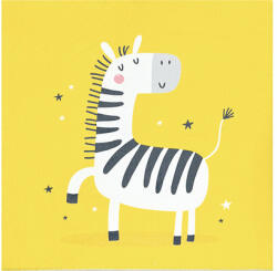 SoleVito Covor copii Nela Zebră galben 100x100 cm (K15A ZEBRA 100X100CM) Covor