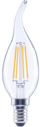 Flair Bec LED variabil Flair E14 4W 470 lumeni, glob clar lumânare decorativă, lumină caldă (CL35 CLEAR_E14_4W_470LM_DIM_2700K_C)
