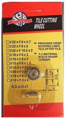 Madal Bal EXTOL vágókerék tengellyel, 15×6×1, 6mm; 80493 csempevágóhoz (8841000H)