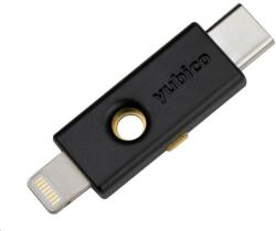 Yubico YubiKey 5Ci - USB-C + Lightning, cheie/token cu autentificare multifactor, OpenPGP și suport pentru Smart Card (2FA) (YubiKey 5Ci) Securitate laptop