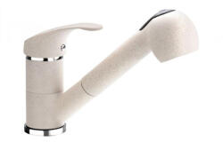 Deante Pepe Kihúzható fejes mosogató csaptelep, homok bézs (BDP 771M)