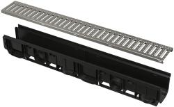 Alcadrain Kültéri folyóka, horganyzott fedráccsal, 1 m (AVZ102-R102)