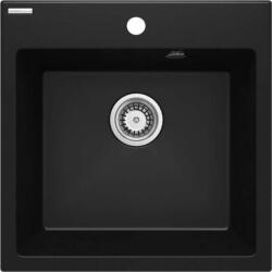 Deante Evora Gránit mosogatótálca, 1 medencés, 500x500 mm, nero (ZQJ N103)