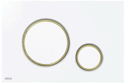  Alcaplast Nyomólap, fehér-arany, kör alakú nyomógombokkal (M775)