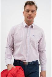 BUDMIL Hosszú ujjú ing Férfi XXXXL fehér-piros (5996408900880)