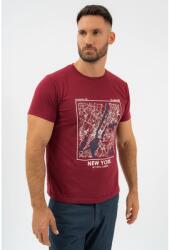 BUDMIL Póló Férfi M bordó 20300453-006261-0399 (5996408907124)