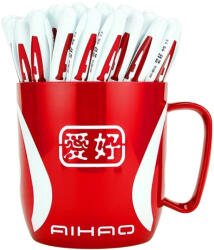 AIHAO Set 48 pixuri cu gel Aihao 801A, Rosu (AH801AR-48)