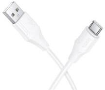 hoco. X124 adatkábel (USB - Type-C, 3A, gyorstöltő, 100cm) FEHÉR (178715)