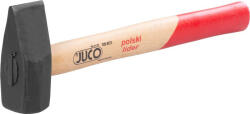 JUCO Lakatos kalapács, Juco, fekete, 1000 g, fa nyél, acél fej, DIN 6475, lapos/hegyes (TC233238)