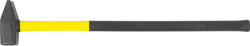 Strend Pro Lakatoskalapács, Strend Pro HM111, sárga/fekete, 3000 g, üvegszálas nyél, acél fej, DIN 1041, TUV/GS minősítés, lapos/hegyes (TC230128)