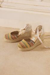 Manebi Manebi, Telitalpú szandál bokára tekerhető pánttal, Többszínű, 40 (H34WV000000-MULTICOLOR-40)