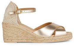 Geox Geox, Sarokpántos bőr espadrilles, Aranyszín, 40 (D45NGA000CFC2012-40)