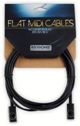 RockBoard Flat MIDI 3 m Cablu MIDI (<![CDATA[RBO CAB MIDI 300 BK]]>)