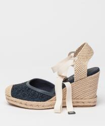 GUESS GUESS, Telitalpú logós espadrilles, Csontszín, Bézs, Tengerészkék, 40 (FLJCRN-DEN04-NAVY-40)