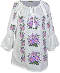 Rody s Forever Női blúz típus pl. 024, optikai fehér/lila, 2XL-es méret (R151M2XL)