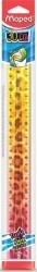 Maped Vonalzó, műanyag, törhetetlen, 30 cm, MAPED `Twist N` Flex Decor Animals`, vegyes színek (279322) - patronbolt