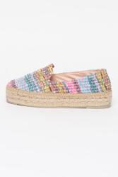 Manebi Manebi, Acapulco raffia cipő, Rózsaszín/kék/narancssárga, 36 (G61D0000000-FUCSIA-BLUE-MIX-36)