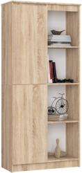 Brius Dulap cu usa si 8 etajere, PAL laminat 16 mm, 80x35x180 cm, stejar sonoma (AK-26901518-2/2) Comoda