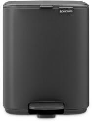 Brabantia Coș cu pedală BO 7 l, minerál gri, oțel, Brabantia (BRAB237980) Cos de gunoi