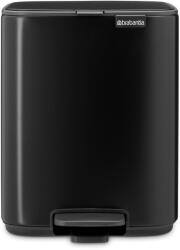 Brabantia Coș cu pedală BO 7 l, mat negru, oțel, Brabantia (BRAB237867) Cos de gunoi