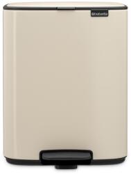Brabantia Coș cu pedală BO 12 l, fin bej, oțel, Brabantia (BRAB238024) Cos de gunoi
