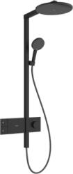 Hansgrohe Raindance Alive S showerpipe 300, 1jet, ecosmart, showerselect comfort, matt fekete (HG-24583670)