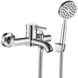 Laveo NOIA fali kádcsap falra szerelhető zuhanyszettel, króm (BNK_011D) - konyhanet