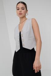 Vero Moda Vero Moda, Cassidy gombos crop mellény, Világosbézs, 36 (10304784-VAPOR-BLUE-MELANGE-36)