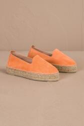 Manebi Manebi, Nyersbőr espadrilles, Világos narancssárga, 37 (R78D0000000-ISLAND-PEACH-37)