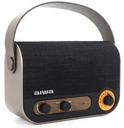 Aiwa RBTU-600 Vintage Bluetooth hordozható rádió - Fekete / Bézs (RBTU-600)