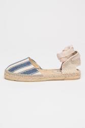 Manebi Manebi, Portofino csíkos espadrilles, Sötétkék, Világosbézs, 37 (H23P0000000-NAVY-BLUE-STRIPES-37)