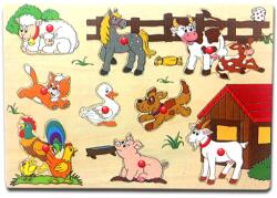 Woodyland Fa Farm állatos formapuzzle (91905) - innotechshop