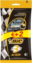 BIC 3 Action, férfi borotvacsomag, 3 pengés, 4 + 2 darab