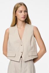Pieces Pieces, Lentartalmú mellény, Homokbarna, XL (17156955-SILVER-GRAY-XL)