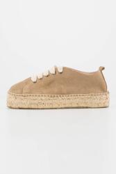 Manebi Manebi, Nyersbőr espadrille cipő, Tópbarna, 36 (W19E0000000-VINTAGE-TAUPE-36)