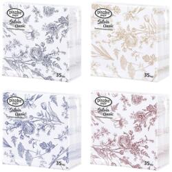 Piszke Szalvéta PISZKE Szilvia Classic 2 rétegű 33x33 cm 1/4 hajtogatott 35 lapos vegyes mintás (1SZ2-035-BF101) - vectraline