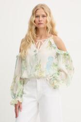 GUESS bluză cu volane pentru femei, din vâscoză EMILY PPY2-BDD0BR_77X (W6GH94.W2397)