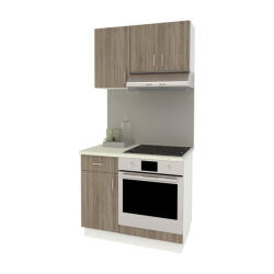 Proda Benita konyhabútor szett V1, 100 cm - Sonoma Tölgy-Fehér N